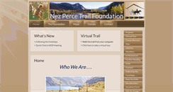 Desktop Screenshot of nezpercetrail.net